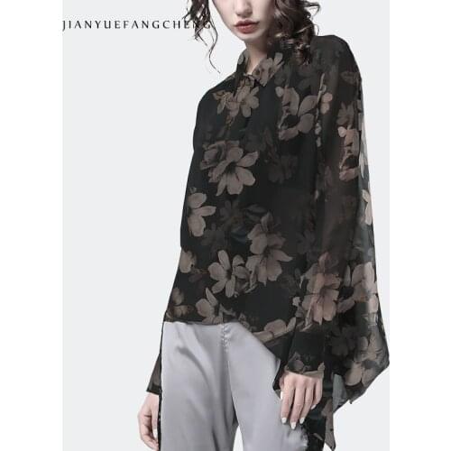 Jianyuefangcheng Womens Chiffon Blouses