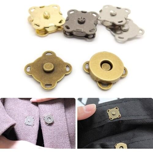 Metal Magnetic Snap Button For Coat Bag Garment Fasteners Clasps Buttons Handbag Purse Wallet Craft Parts DIY Sewing Accessories