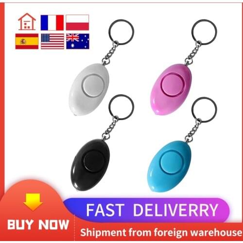 Mini Egg Shape Women Personal Safety Alarm Keyring Anti-Attack Security Protection Emergency Alarm Children School Alert