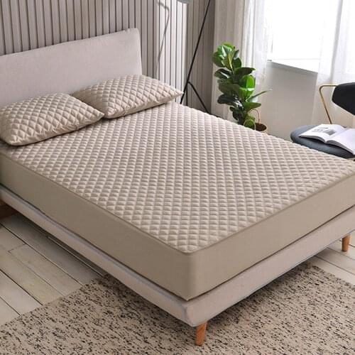 Solid Color Bed Bug Proof Mattress Cover Zipper Jacquard Quilted Bed Size All Fully Protector For Mattress Mattress Covers Pad