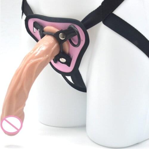 New Anal Plug Strap on Dildos Womens Wear Simulation Penis To Become Sex Toys Lala Solid Wear Penis Masturbator Backyard Toys