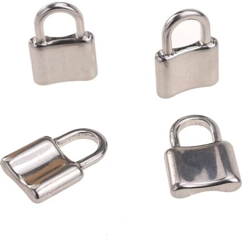 5pcs/lot stainless steel Padlock charm pendant Necklace women fashion gothic jewelry punk hiphop rock lock men Friendship gifts