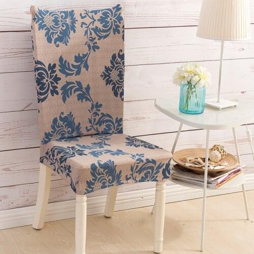 Printing Chair Cover Spandex Stretch Elastic Slipcovers Dustproof Chair Covers For Hotel Dining Room Party Banquet