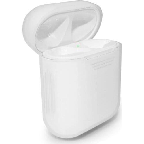 Silicone Shock Proof Protective Case Cover for Apple AirPods True Wireless Headphone Carry Pouch Sleeve Skin Cases