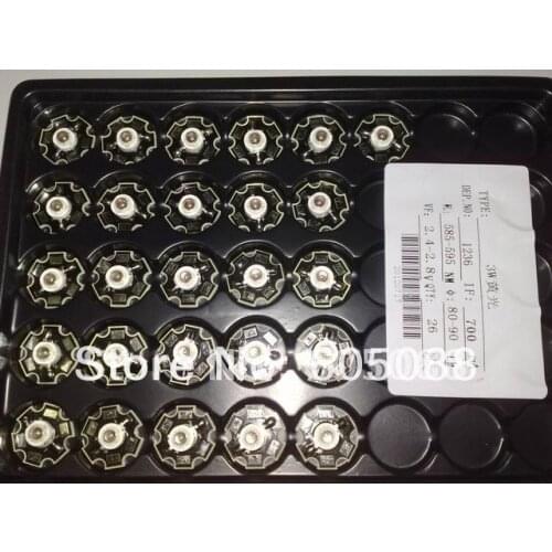 585-595nm yellow color high power led light beads 3w with pcb 400pcs/lot factory price promotion DHL/Fedex/EMS free shipping