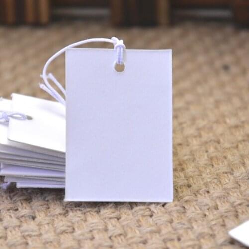 Factory spot high-end jewelry tag spot jewelry small elevator label hanging price cassette elastic rope