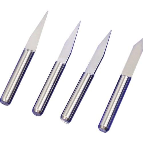 10pcs Carbide PCB Engraving V Bits CNC Router Tool 90 Degree 0.4mm Diameter #J3.9004