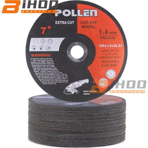 180mm/7 Inch Metal Stainless Steel Dividers Release Discs Flap Grinding Grinding Discs Angle Grinder Wheel 1-20Pcs