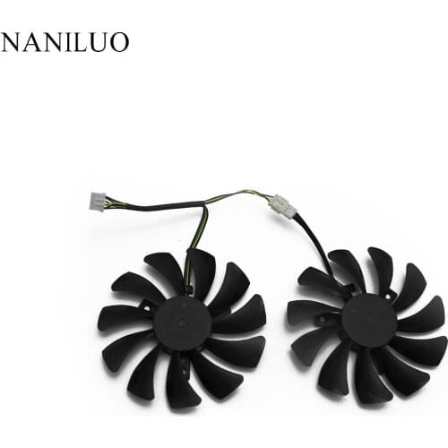 2pcs/set GTX 1060 P016 85mm VGA Cooler Fan for MSI GeForce GTX1060-6GT-OC For INNO3D GTX 1060 video Graphics Card Cooling Fan