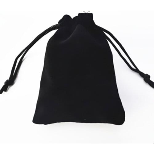 2021 new fashion gift bags flannel bags 7 * 9cm high-grade black velvet bag jewelry bags jewelry box wholesale gift