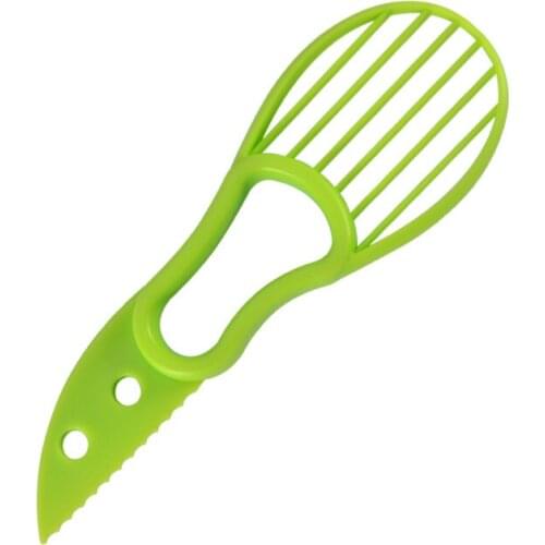 3 In 1 Avocado Slicer Shea Corer Butter Fruit Peeler Cutter Pulp Separator Plastic Knife Kitchen Vegetable Tools Home Accessory