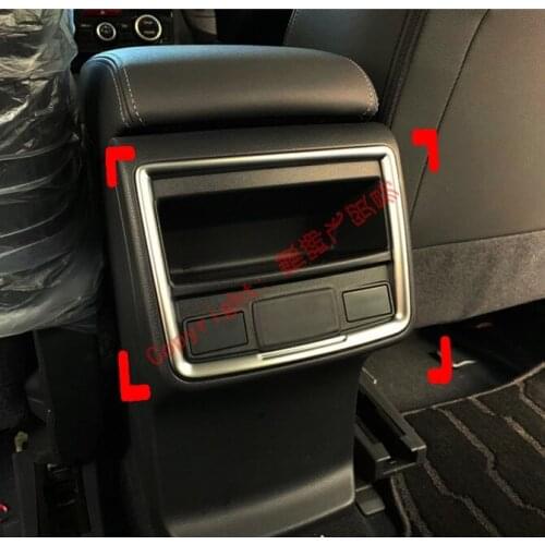 ABS Pearl Chrome Interior Rear Storage Box Cover Trim For Subaru Forester SK 2018 2019
