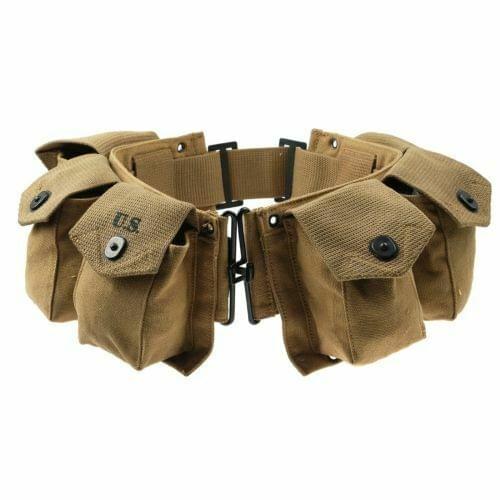 WWII WW2 US ARMY M1 PARATROOPER INFANTRY BAR SOLDIER EQUIPMENT BELT WORLD WAR II SOLDIER MILITARY WAR REENACTMENTS EQUIPMENT