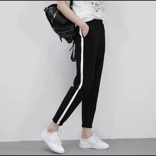 New Spring Ladies Sports Trousers Elastic Waist Outdoor Running Pants Hot Sale Unisex Jogging Pants Training Pants