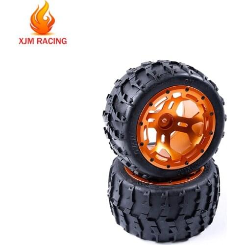 Wheel Tyre Assembly Kit with CNC Metal Wheel Hub for 1/5 FG ROFUN ROVAN BM Monster RC CAR RACING TOYS PARTS