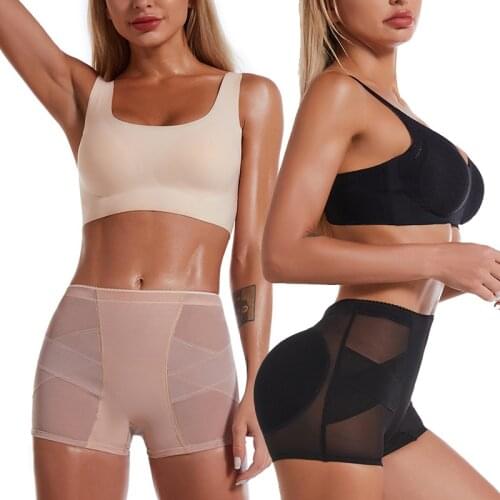 Hip Enhancer Lift Butt Lifter Shaper Padding Panties Push Up Bottom Boyshorts Women Fake Ass Shapewear Seamless Booty Underwear