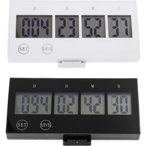 Morningmo LCD 999 Days Countdown Clock Digital Screen Kitchen Timer Event Reminder For Wedding Retirement Lab Cooking Kitchen