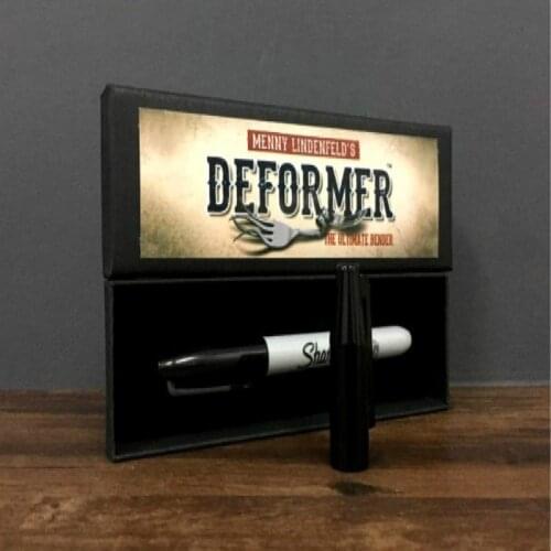 Deformer by Menny Lindenfeld - Mentalism Magic Tricks Gimmick Illusions Fun Coin Mind Bending Magic Props Magician Pen Close up