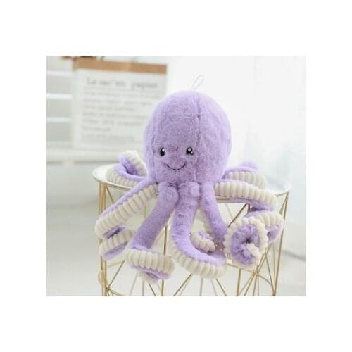 About 40cm lovely purple octopus plush toy cartoon octopus soft doll kids toy birthday gift b2865