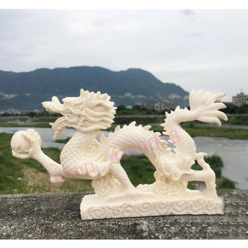 Natural palm tree coconut fruit, pure manual carving, God Dragon ornaments, exquisite crafts, decorations