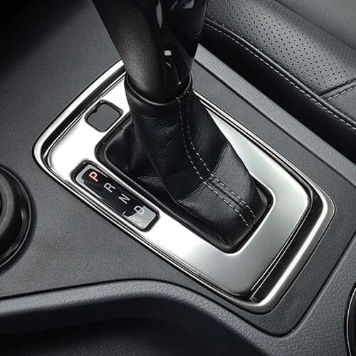 Stainless Steel For Mazda bt50 2012-2019 LHD Car Front Middle Interior Gearshift Knob Cover Trim Sticker Panel Accessories 1pcs