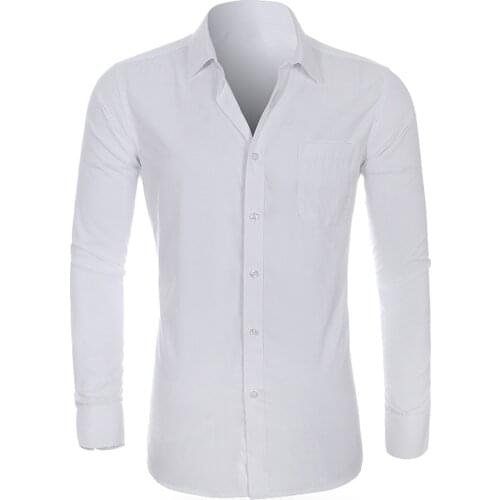 New Arrivals Business Mens Dress Suit Shirts European Style Dress Shirt Man Tuxedo Shirts Dad Outfit Clothing Topwear Cheap A707