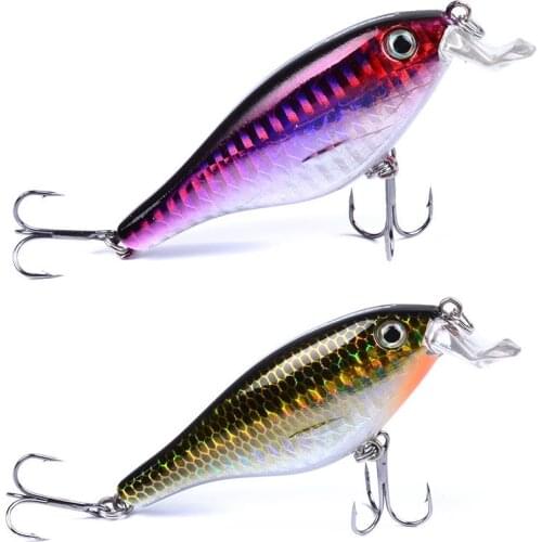 1PC Vib Topwater Painting Crankbaits Plastic Fishing Lures 8.4cm/11g VIB Lure Bass Bait 6 Colors Minnow Fishing Tackle