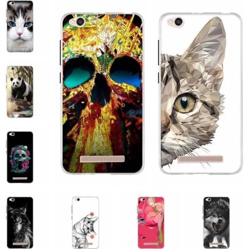 For Xiomi Redmi 4A Cases Silicone for Xiaomi Redmi 4A Cute Cartoon Back Cover Soft TPU Transparent Shell for Redmi 4A Coque Capa