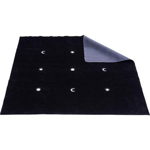 Tarot Cards Cloth Tablecloth With Star Moon Pattern Astrology Deck Tarot Divination Tapestry For Party Board Games Table Game