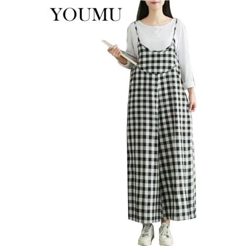 YOUMU Women's Plaid Trousers