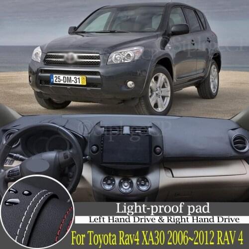 High-quality leather instrument panel protection pad and light-proof pad for Toyota Rav4 XA30 2006~2012 car styling accessories
