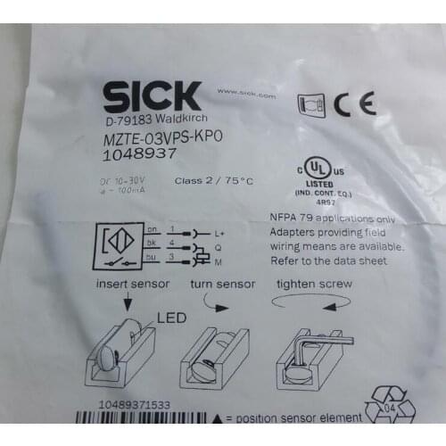 1pcs New SICK MZTE-03VPS-KP0 1048937 free shipping