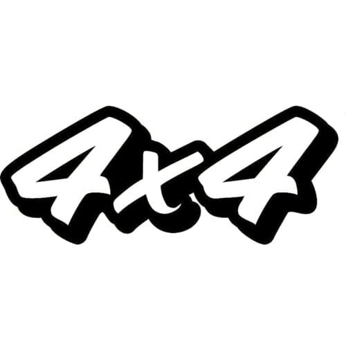 15.5cm*6.4cm 4x4 Offroad Interesting Vinyl Decals Car Sticker Car-styling Black/Silver S6-3554