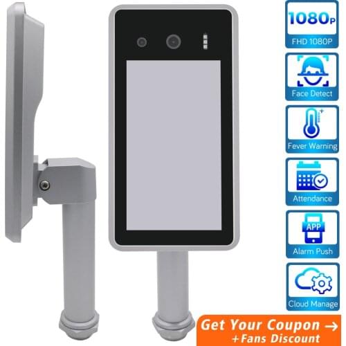 AI Thermal Camera Face Recognition Body Temperature Detect Monitoring Camera Facial Access Control Time Attendance Voice Alarm