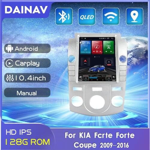 2din Android car radio For KIA Fcrte Forte Coupe 2009-2016 Manual multimedia car player Stereo receiver GPS navigator Head Unit