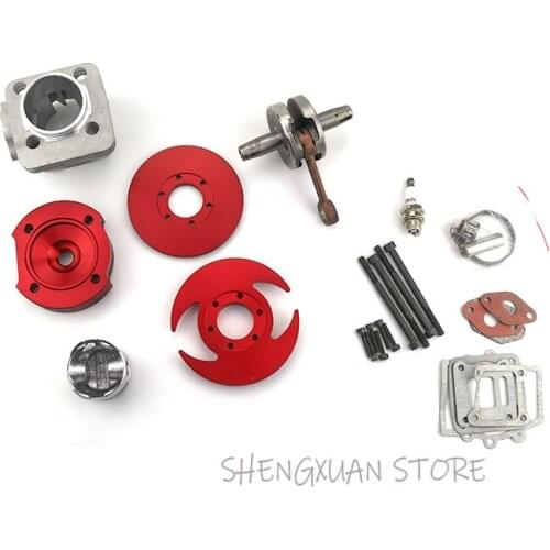 Free shipping 44mm Cylinder Big Bore 3 grooves red Kit Crankshaft Gasket Set For 47cc 49cc Mini Dirt ATV Pocket Bikes