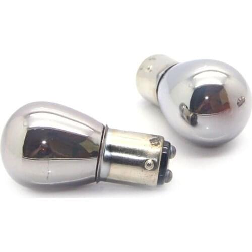 Free shipping 10pcs/lot PY21W 581 S25 BAU15s BAY15D Chrome Silver Amber Light Bulb