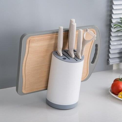 KHGDNOR Knives Holder Multifunctional Kitchen Knife Sharpener Cutting Board Rack Stand Holder for Chopping Board Storage