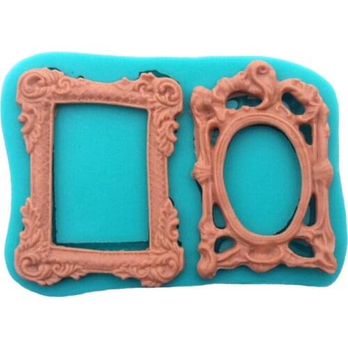 Photo Frame Silicone Sugarcraft Mold Cookie Cupcake Chocolate Baking Mold Fondant Cake Decorating Tools