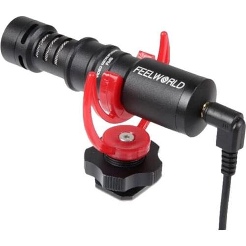 FEELWORLD FM8 Mini 3.5mm Condenser Phone Video Camera Interview Microphone for Youtube Phone Canon DSLR Zhiyun Stabilizer