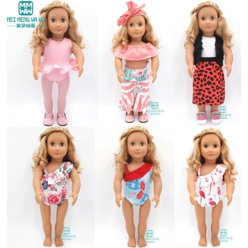 Doll clothes for 17inch 43cm-45cm baby doll and American' Doll Accessories ballet dress baby dress fashion swimsuit