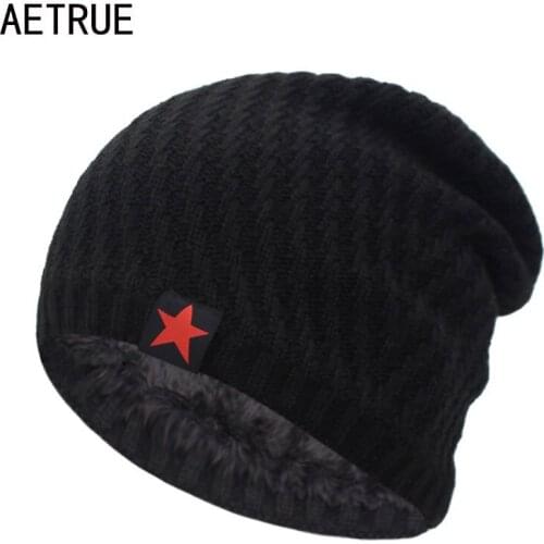 Skullies Beanies Knitted Hat Men Winter Hats For Men Bonnet Gorras Stripe Beanie Mask Soft Male Balaclava Winter Beanie Hat Cap
