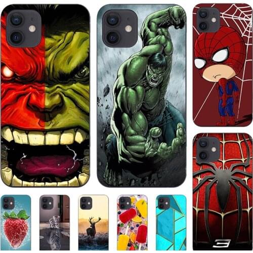 Soft Case For Iphone 12Pro Max 12 Mini Phone Cover For Iphone 11 Pro Max Cartoon Fundas Super Hero Coque Bumper Cat Shell