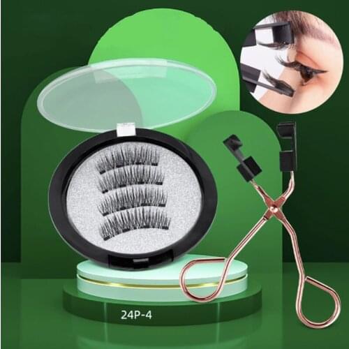 Magnetic Fake Eyelashes 3D Mink Lashes Set Extension Eyelash Tweezers Magnet Faux Cils Magnétique Rzesy Kepki Lifting Wholesale