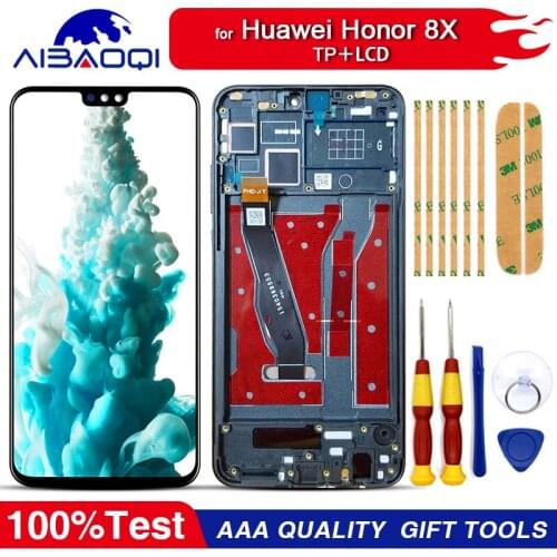 New original Touch Screen LCD Display LCD Screen For Huawei Honor 8X Replacement Parts + Disassemble Tool