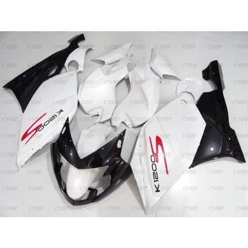 For BMW K1200S 2005 - 2008 Motorcycle Fairing for BMW K1200S 2008 Bodywork K 1200S 05 06 White Black Fairing