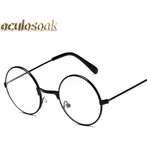 2019 Round Spectacles Glasses Frames Eyewear Kids With Clear Lens Myopia Optical Transparent Glasses For Children Boys Girls