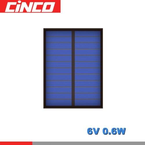 6V 100mA 0.6Watt 0.5W Poly Panel Solar Standard Epoxy monocrystalline Silicon DIY Battery Power Charge Module Solar Cell toy
