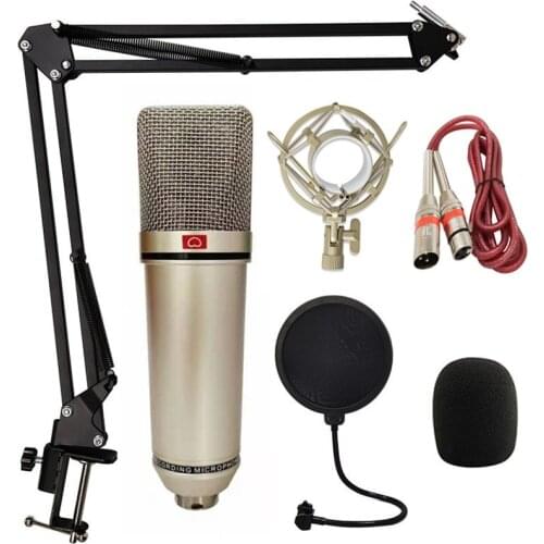 U87 Microphone Kit Professional Condenser Studio Microphone For Computer Live Vocal Podcast Gaming Recording Microphone