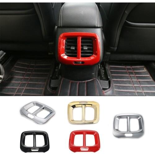 SHINEKA High Quality ABS Rear Seat Air Outlet Vent Cover Frame for Jeep Cherokee 14-16 High Quality Car Accessories